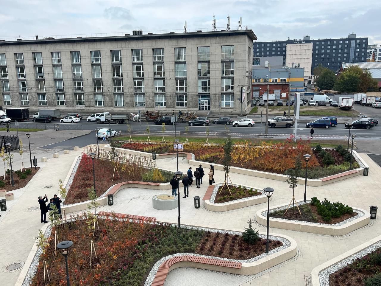 В Адмиралтейском районе открыли новое общественное пространство у Балтийского вокзала