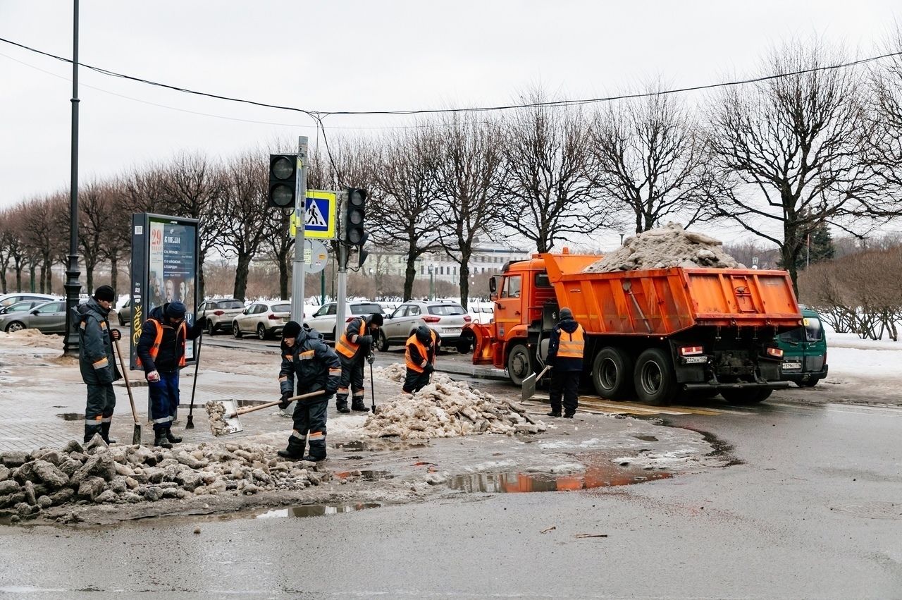 санкт петербург уборка снега