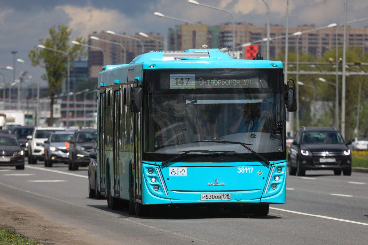 На дороги Петербурга вышли 20 новых низкопольных автобусов