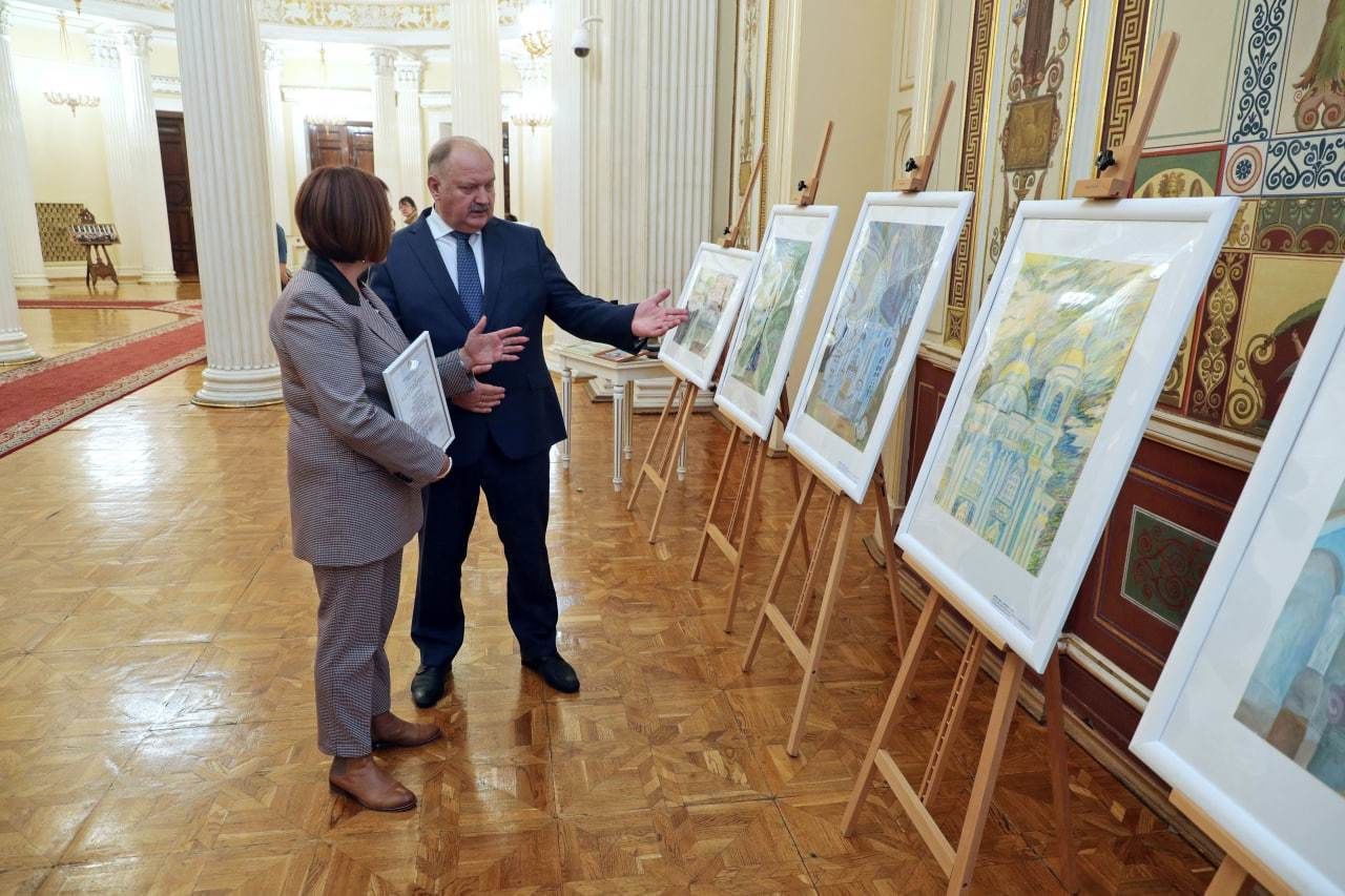 Выставка дворец. Санкт-Петербург бал рисунок.