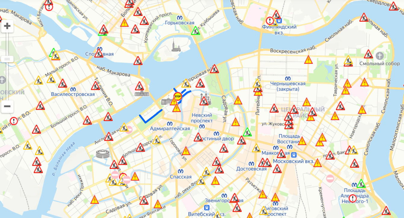 Карта гати онлайн санкт петербург