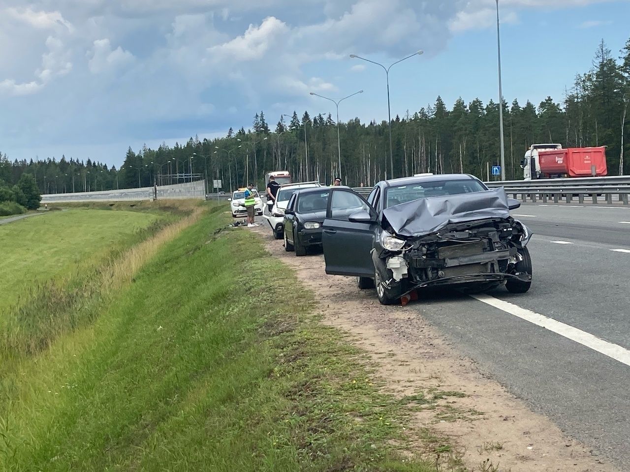 Двое детей пострадали в массовом ДТП на «Сортавале»