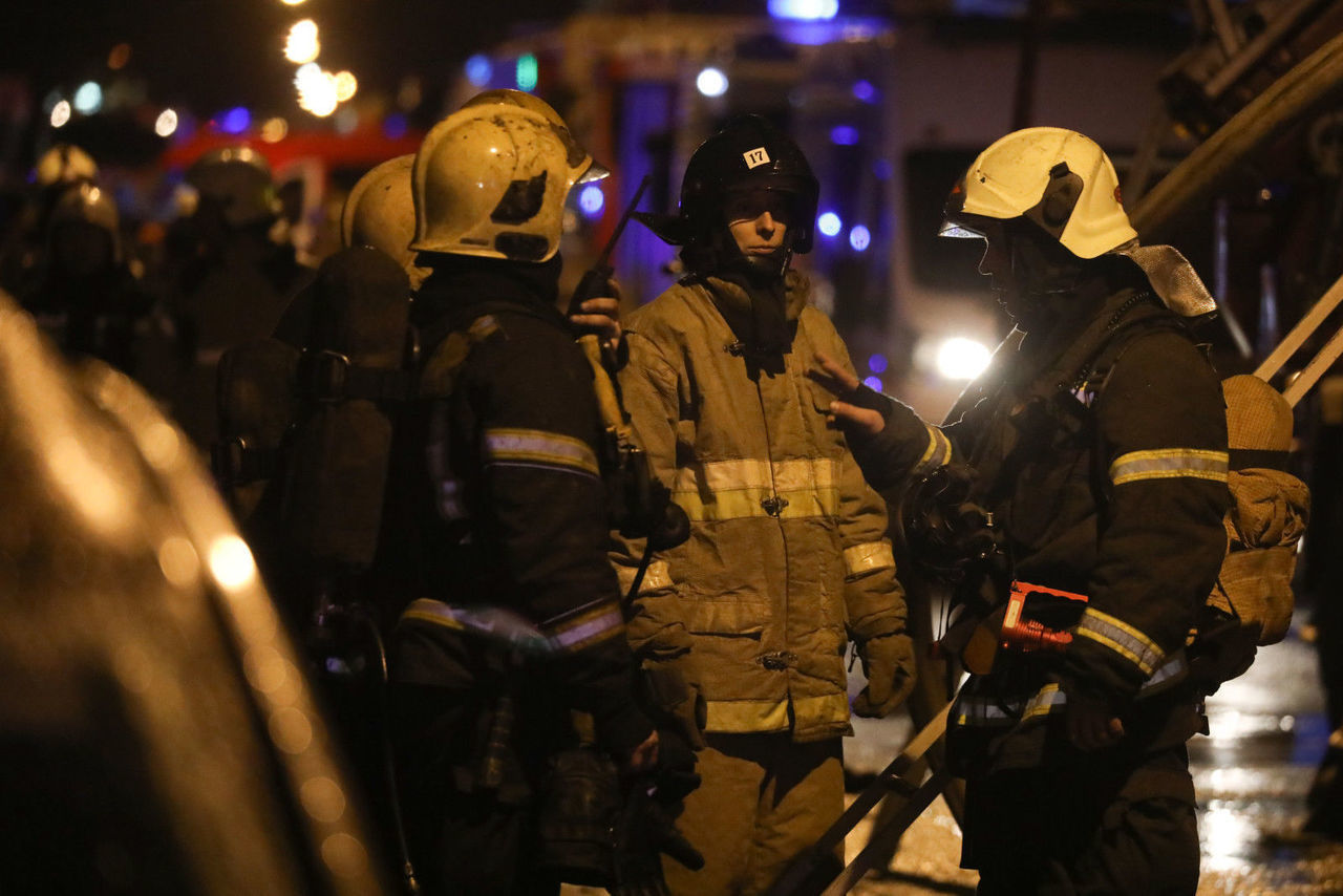 В Красногвардейском районе Петербурга произошел пожар в однокомнатной  квартире