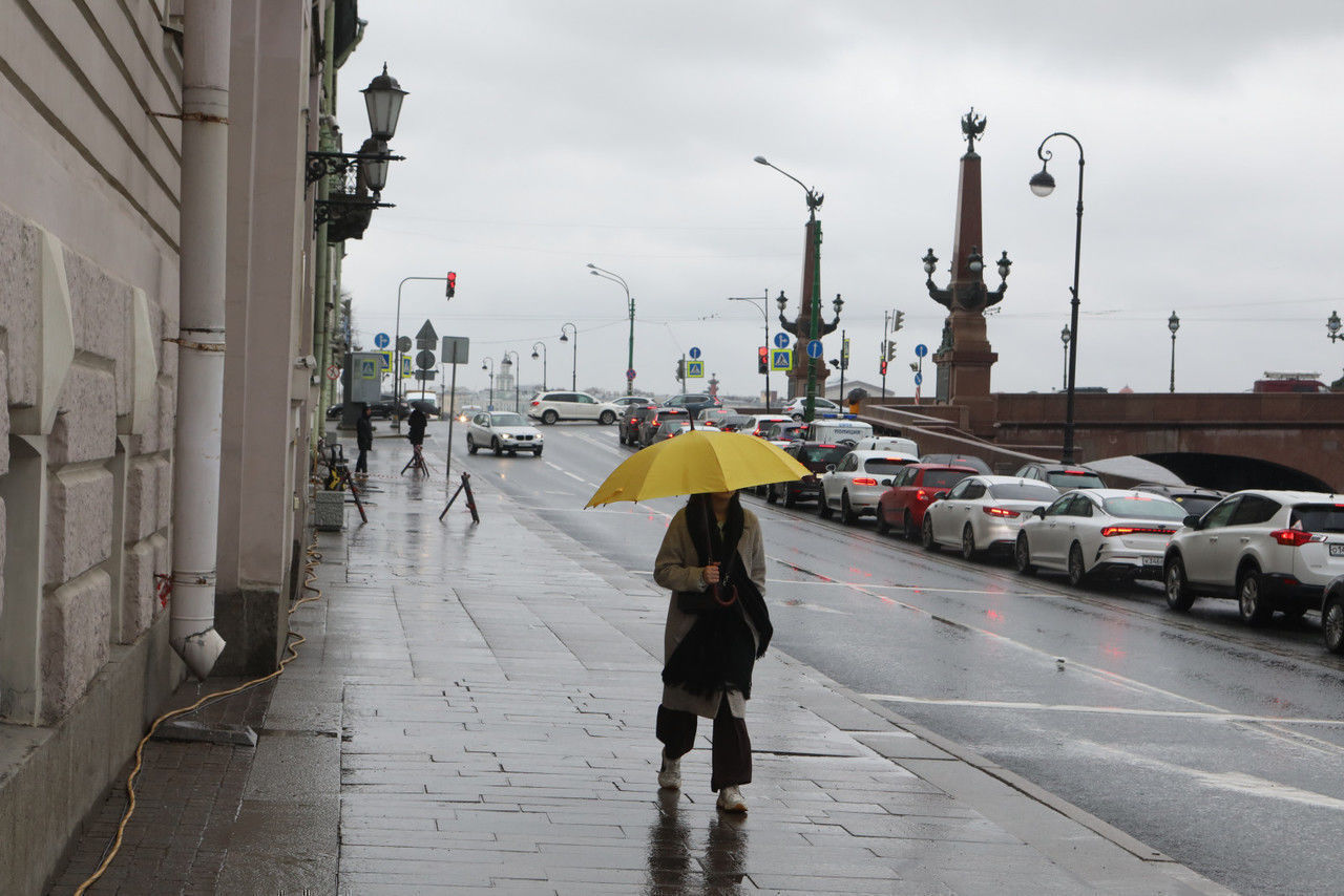 В Петербург 25 апреля циклон «Бирута» принесет дожди